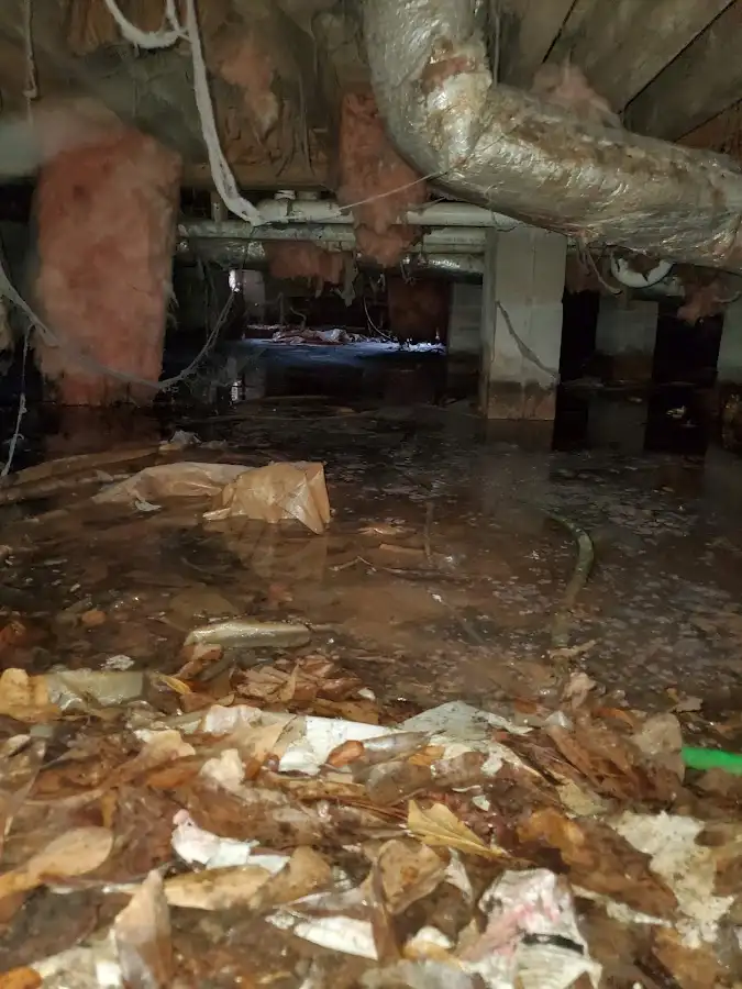 Crawl space flood assessment for Commercial Water Damage Restoration in Commerce City